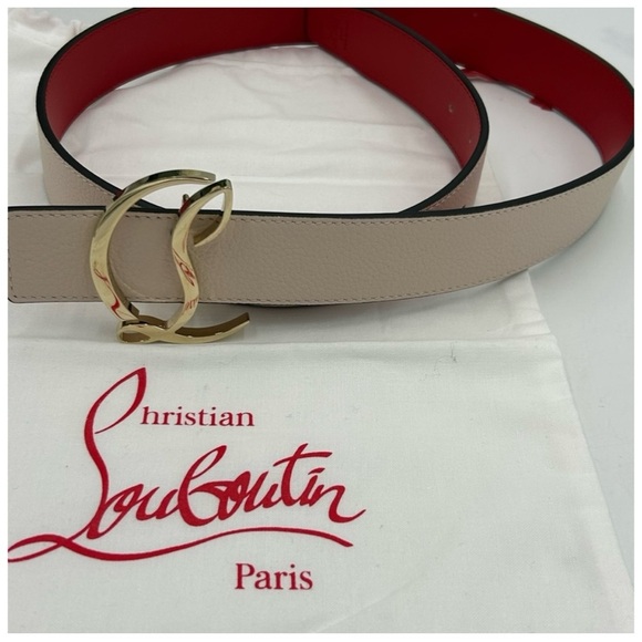 Christian Louboutin CL logo belt size 85 cm/34 inches made in Italy main image 6